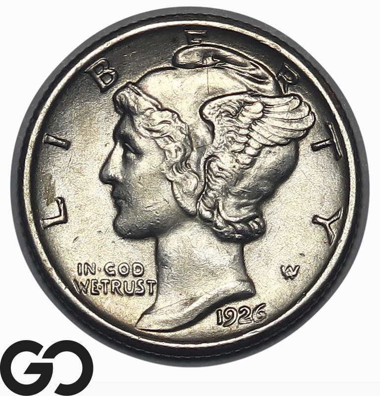1926 Mercury Dime, Frosty Choice Unc+