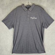 Travis Mathew Polo Shirt Mens Extra Large Gray Golf Short Sleeve Casual