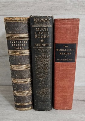 Favorite English Poems, Much Loved Books, Woollcott Reader Vintage Book Set