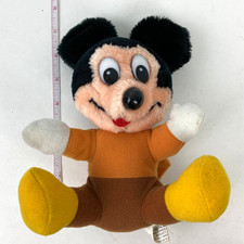 Vintage Disney Mickey's Christmas Carol Mickey Mouse Stuffed Animal Plush 7"
