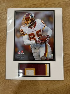 Santana Moss Washington Redskins Large Game Used Worn Jersey Patch Swatch NFL
