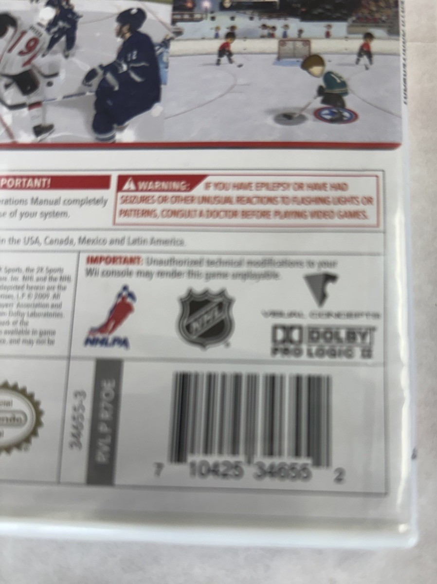 Factory Sealed - NHL 2K10 Nintendo Wii 2K Sports Alex Ovechkin