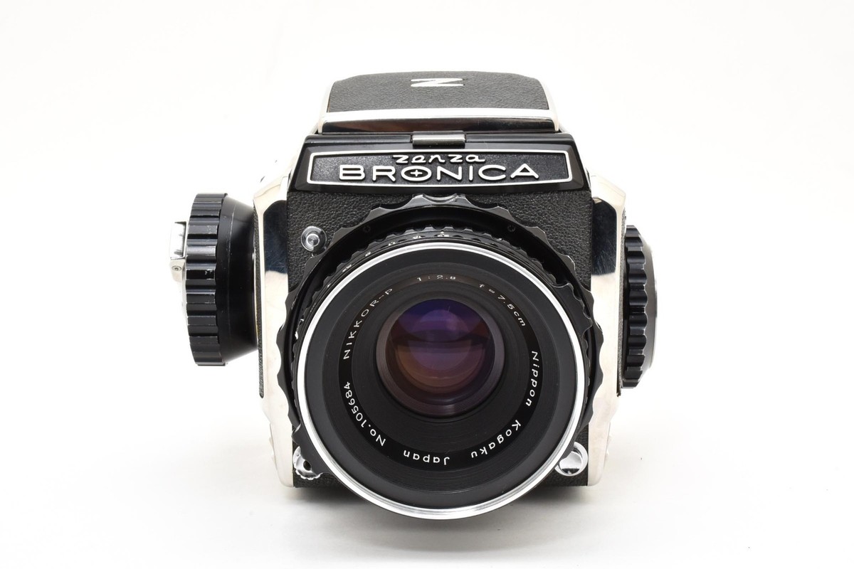 N MINT] Zenza Bronica S2 Film Camera Nikkor-P 75mm f/2.8 Lens From
