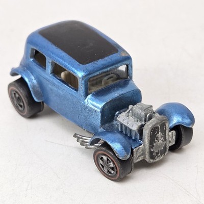 1969 Original Hot Wheels Redline Light Blue Classic 32 Ford Vicky Mattel USA