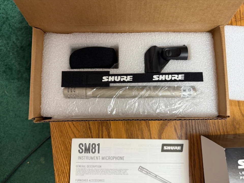 Shure SM81-LC Cardioid Condenser Instrument Microphone NEW - Image 3 of 4