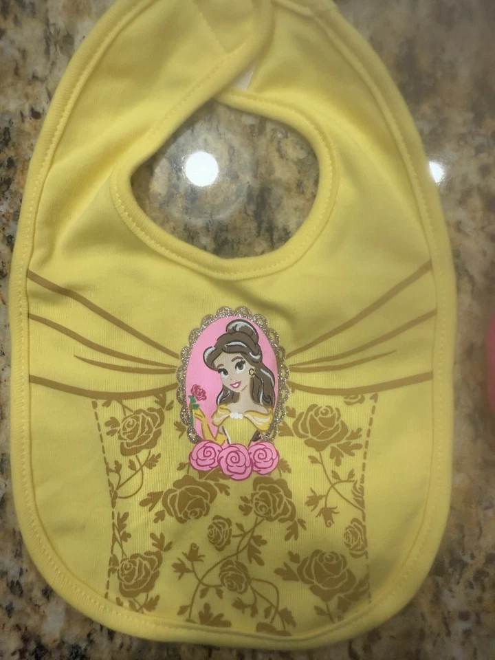 Лот 5 нагрудников Disney принцесса нагрудники - Ариэль, Белоснежка, Белль, Золушка, Аврора  - Изображение 2 из 4