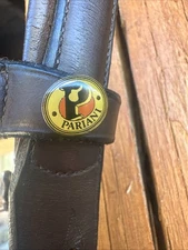 Pariani English Italian Leather Bridle w/Myler Twisted Barrel Bit