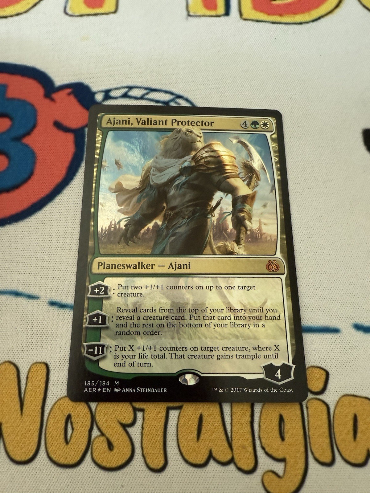 Ajani, Valiant Protector - Foil - Planeswalker Deck Exclusive Magic mtg Light Pl