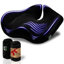 Pressure Relief Seat Cushion for Tailbone Pain – X Large Office Chair Cushion fo