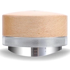 KNODOS Espresso Distribution Tool 58mm Maple Coffee Distributor Leveler