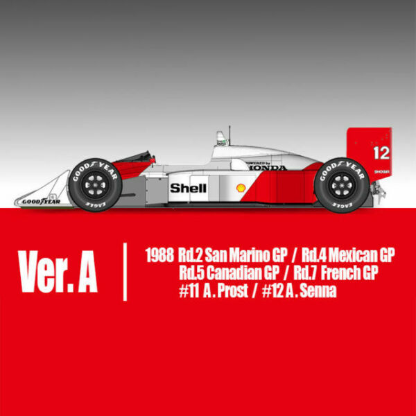 1/20 Kit MC Laren Mp4/4 1988 Early Version. Model Factory Hiro K707 for