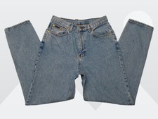 Calvin Klein Jeans Womens Lt Wash Blue High Rise Tapered Leg Jeans 12/30 Vtg USA