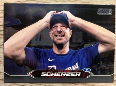 2024 Topps Stadium Club 284 MAX SCHERZER Black Parallel Rangers