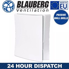 100mm White Passive Wall Intake Vent Grille Cover - Mould & Condensation Control