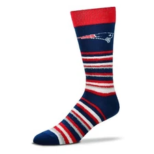 NFL NEW ENGLAND PATRIOTS Muchas Rayas Sleep Soft Socks FBF -One Size  ~NEW~