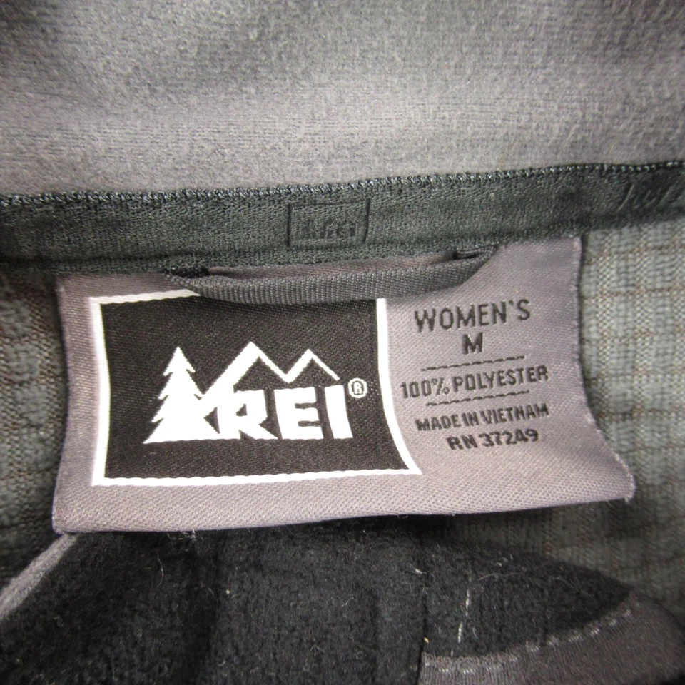 REI Jacket Womens Medium Full Zip Long Sleeve Outdoors Black Pockets Casual - Image 3 of 4