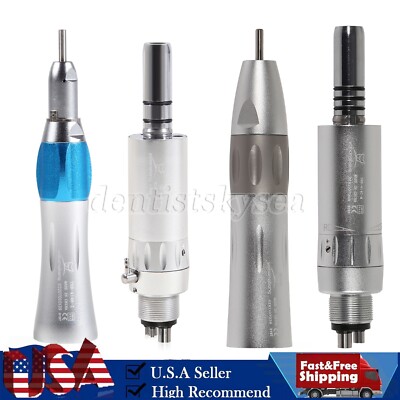 Dental Low Speed Handpiece Inner/External Spray 1:1 Straight 4Holes Motor