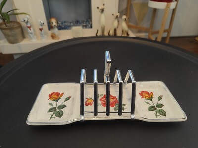 Vintage Midwinter Stylecraft Rose Marie Toastständer & Einmachschale KOSTENLOSER UK-VERSAND