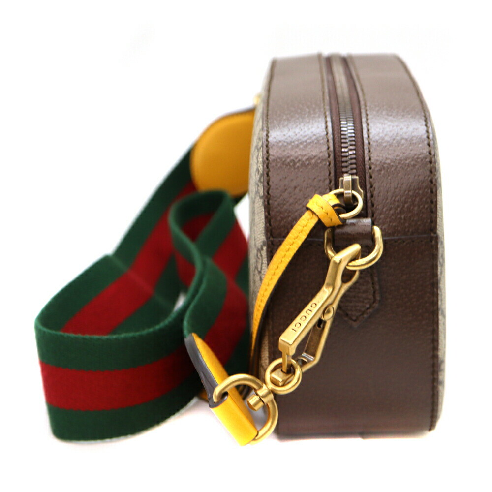 AUTH GUCCI 476466 SHOULDER BAG GG SUPREME BEIGE BROWN WOMEN'S F/S