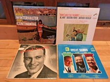 Vinyl Record Lot 4 33rpm Mix of Big Band Oldies As Pictured