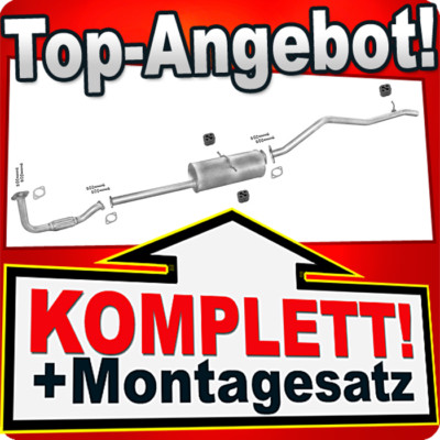 PREISSENKUNG Auspuff für KIA PREGIO 2.7 D Diesel ab 1997 Auspuffanlage