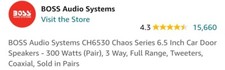 Boss Auto Speaker