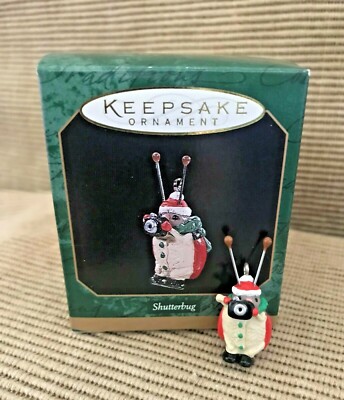 New 1997 Hallmark Shutterbug Ladybug Photographer Miniature Ornament