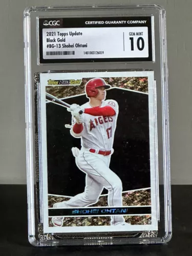 2021 Topps Update Black Gold Shohei Ohtani #BG-13 CGC Gem Mint 10