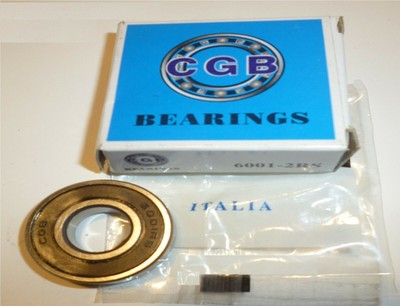 CQ (c) 6001 2RS EMQ V2/Z2 - Cuscinetto di precisione ABEC-3-12x28x8 mm - 6001RS XHP222 Fett