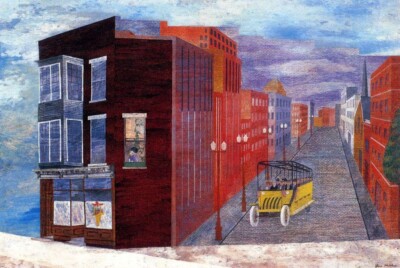 Ohio Magic Ben Shahn 1946 American Modernist Urban Cityscape Art