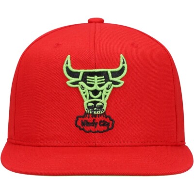 Mitchell & Ness Chicago Bulls Windy City Reverse Grinch Men s Snapback Hat Cap