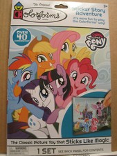 My Little Pony Colorforms Sticker Adventure 3 Scenes-45 Colorforms New LBDE5