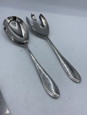 Oneida Souffle Gourmet Collection Stainless Large Salad Tongs 18/10 Vietnam EUC