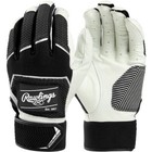Adult Men Rawlings Workhouse Baseball Softball Batting Gloves Size M Black White