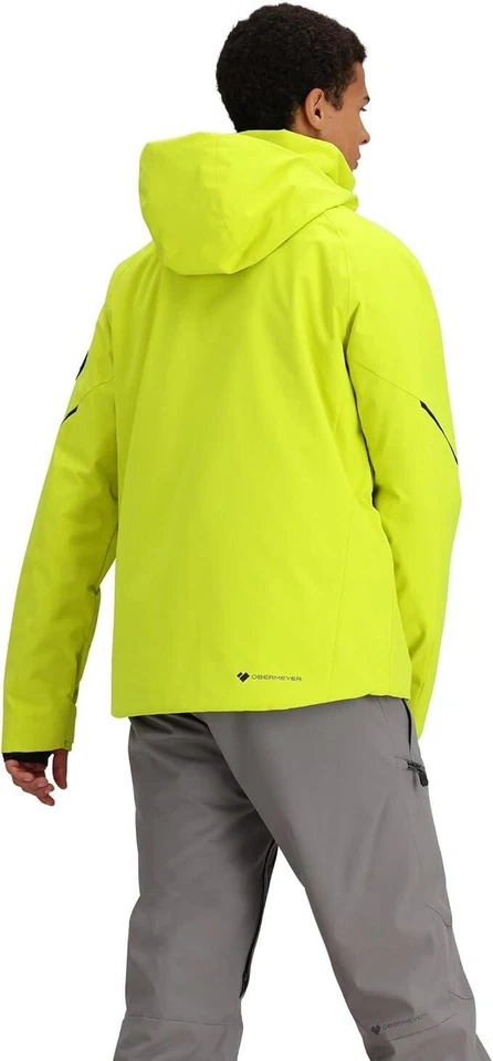 Obermeyer Mens Plus Raze Winter Ski SnowBoarding Coat Jacket Yellow Spark 2X NWT - Image 4 of 4