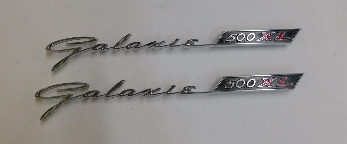 OEM Ford 1962 Galaxie 500 XL Quarter Panel Emblems Ornaments