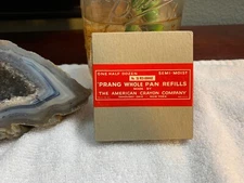 1950s PRANG Whole PAN Watercolor REFILLS No.36 Red-Orange American CrayonCompany