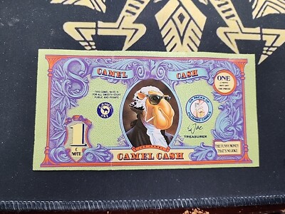 1992 Camel Cash $ 1 C-Note Joe Cool The Camel Cigarette Vintage