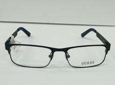 Guess GU1731 Men's Gunmetal Frame Demo Lens Rectangular Eyeglasses 53MM