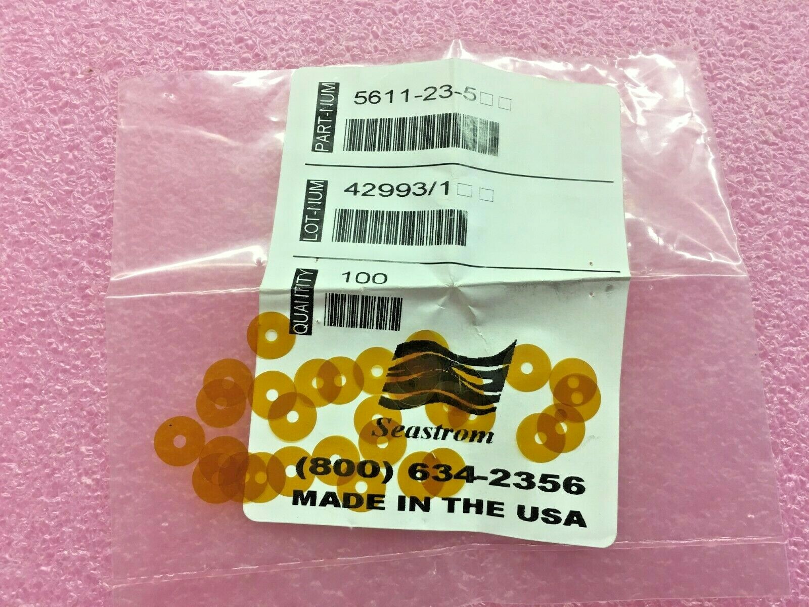 (16 PIECE LOT) Flat Round Kapton Washers, ID .096", OD .312", Thick .005" size 2 eBay
