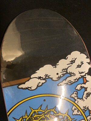 UBER RARE FLOCKED Last Supper Cliche Skateboard Deck Gabriel