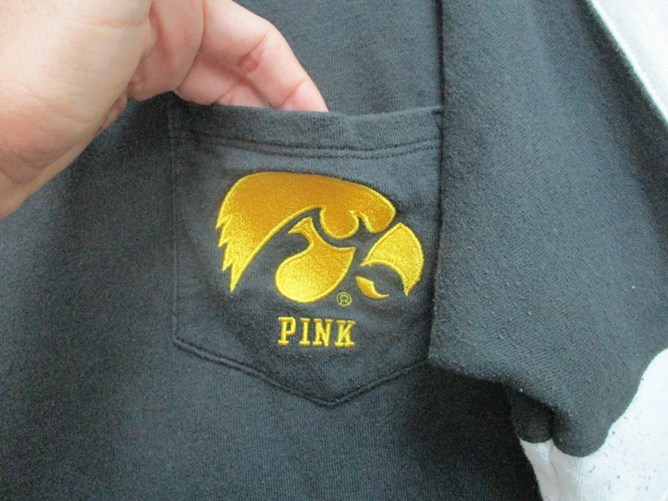 Suéter ROSA Victorias Secret Iowa Hawkeyes Grande Adulto Negro Pullover Mujer L Foto 3 de 4