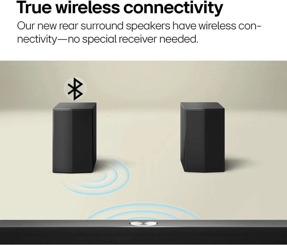 Home Theater Soundbar w/ 4 Speakers Bluetooth 5.0 Waterproof Bass for TV Party - Image 4 of 4