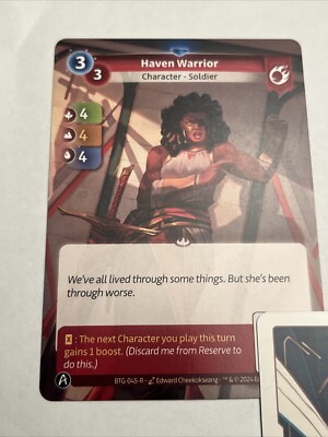 Altered TCG Single Card Bravos Rare Unscanned Character Haven Warrior