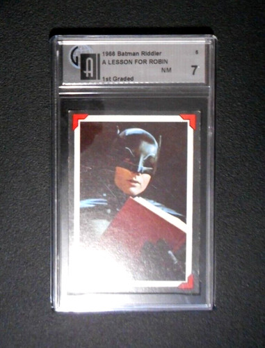 1966 Topps Batman Riddler Back #5 A Lesson for Robin