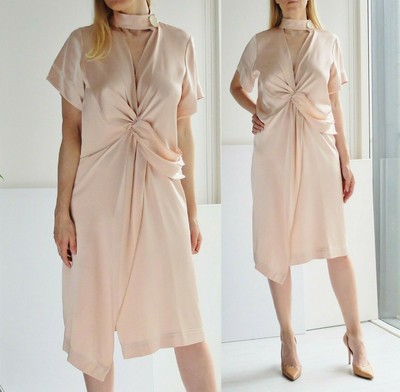 nude dress zara