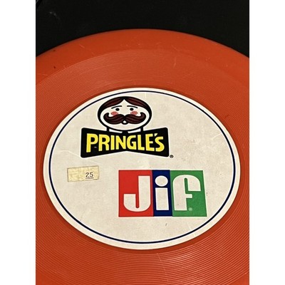 Pringles and JIF Frisbee 9.5'' No 7 Taiwan Promotional Material 1980s Fast Ship!
