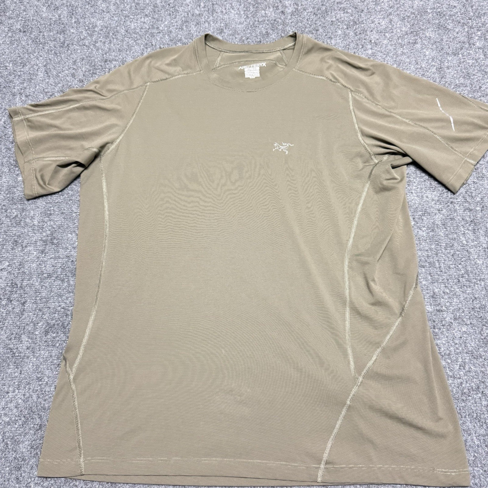 ARC'TERYX Arcteryx T Shirt Uomo XL Verde Corsa Riflettente Performance Arc’teryx Outdoor