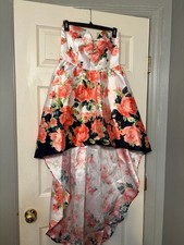 Crystal Doll Strapless Flora High-Low dress- Size 11 Jr