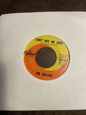 VINTAGE The Beatles Cant Buy Me Love/You Can't Do That 1964 '68 Vinyl 45 rpm